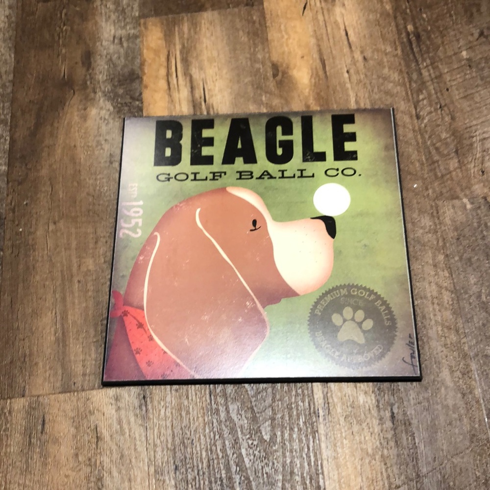 Beagle Decor Sign Wall Art